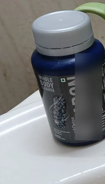 Metabon bottle on a washbasin